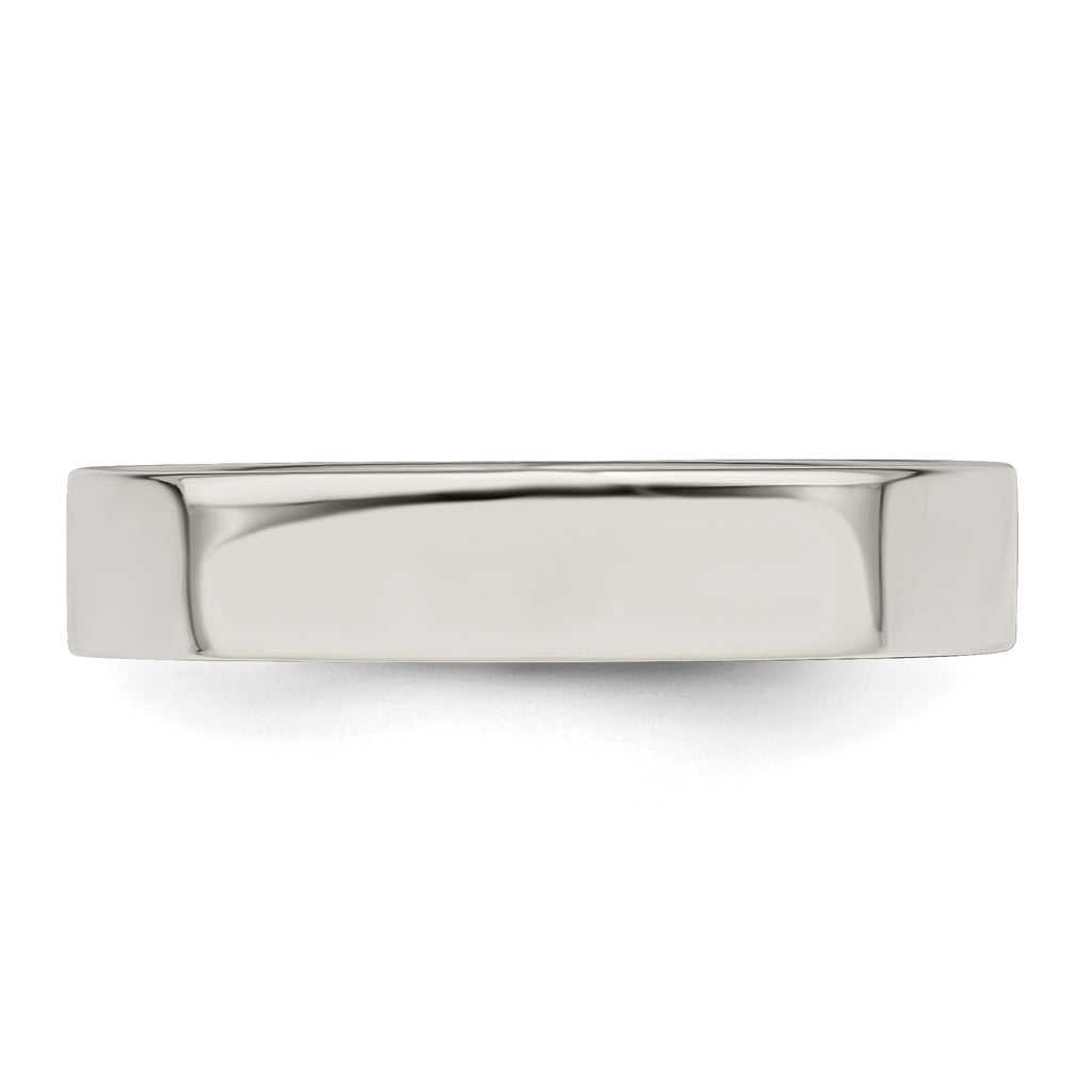 Sterling Silver 4mm Lightweight Flat Size 13.5 Band