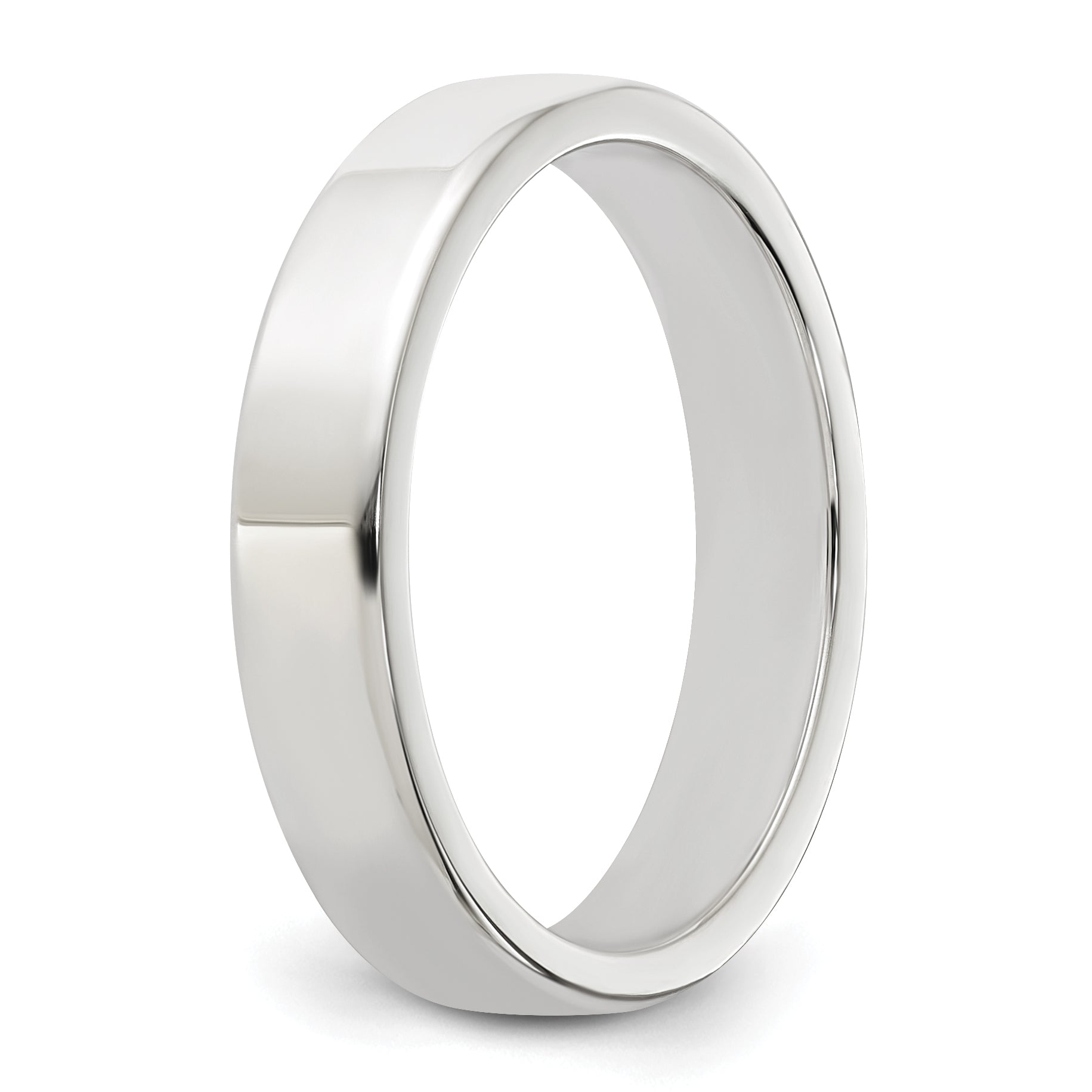 Sterling Silver 4mm Lightweight Flat Size 13.5 Band