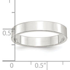 Sterling Silver 4mm Lightweight Flat Size 13.5 Band