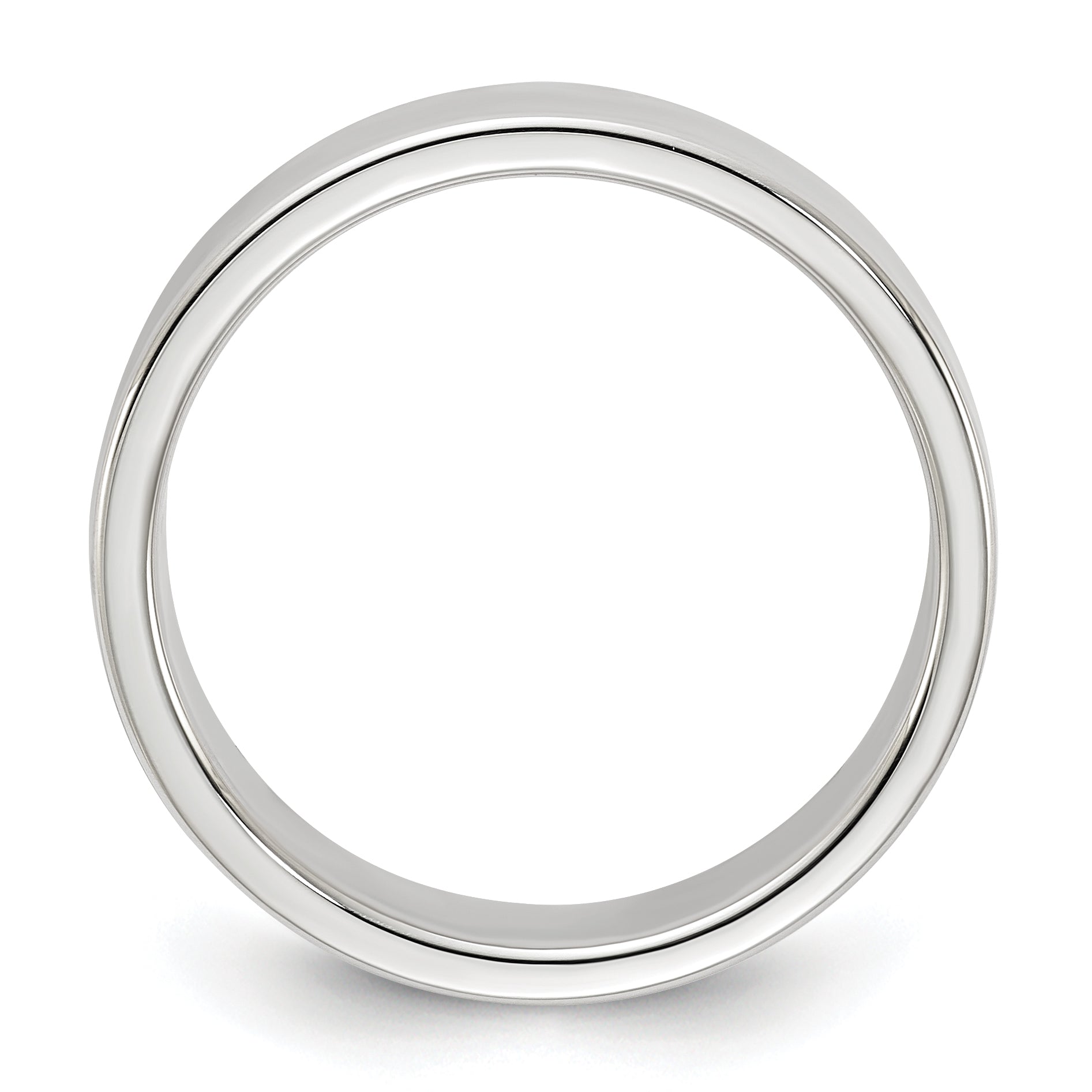 Sterling Silver Flat Wedding Band 5mm Secondary image