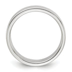 Sterling Silver Flat Wedding Band 5mm