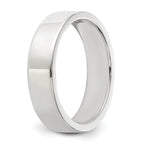 Sterling Silver Rhodium-plated 5mm Flat Size 13 Band