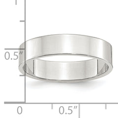 Sterling Silver 5mm Lightweight Flat Size 13.5 Band