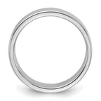 Sterling Silver Rhodium-plated 5mm Flat Size 13.5 Band