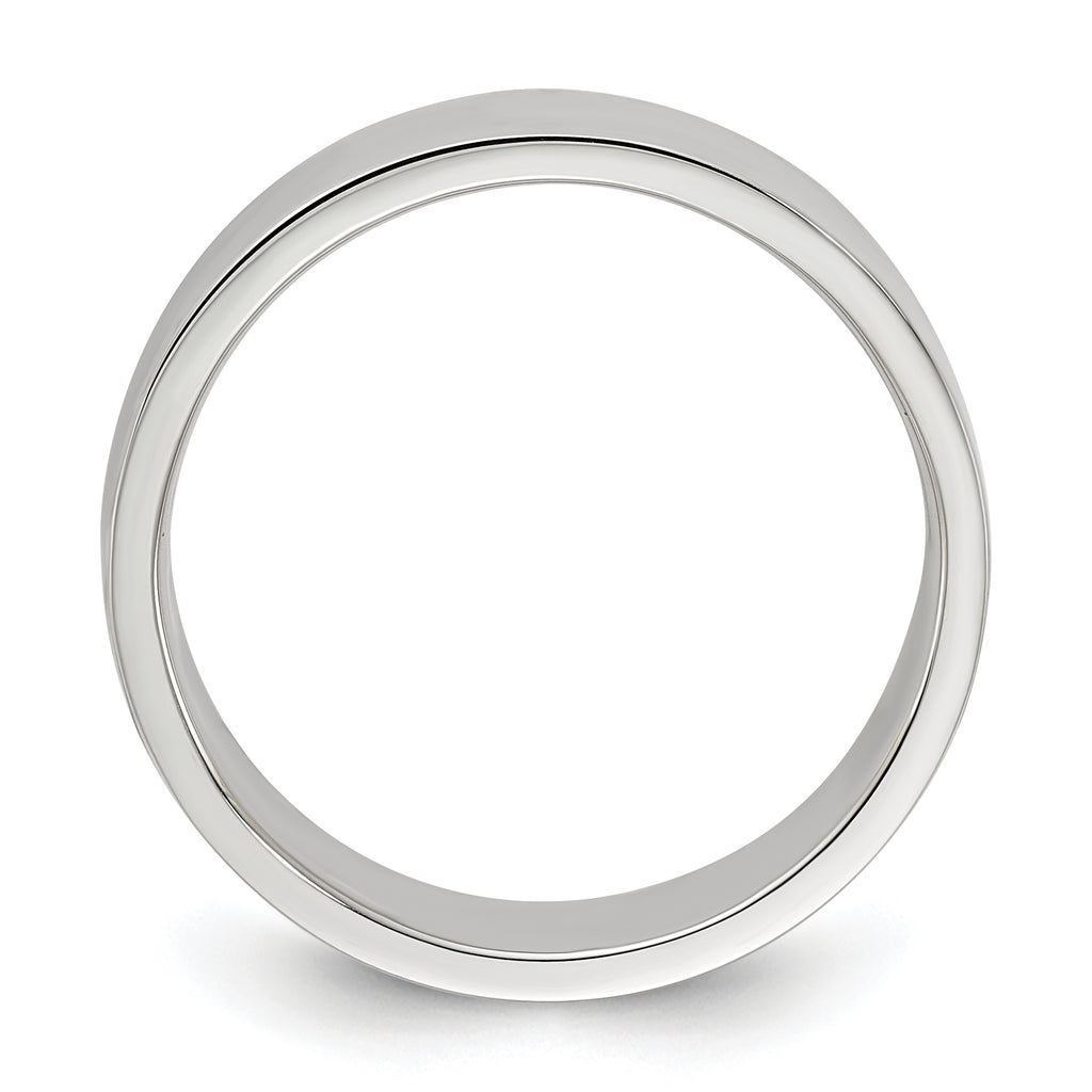 Sterling Silver 6mm Lightweight Flat Size 4 Band