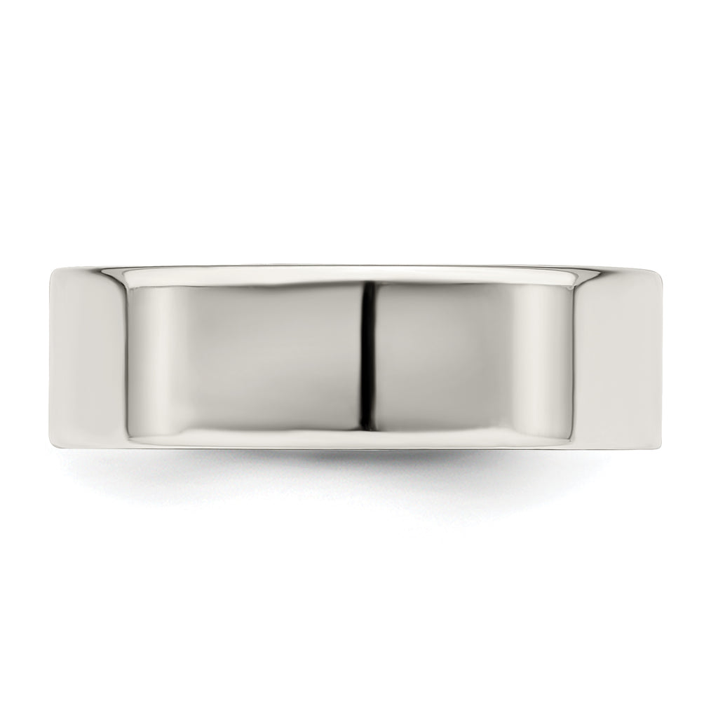 Sterling Silver 6mm Lightweight Flat Size 4 Band