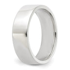 Sterling Silver Flat Wedding Band 6mm