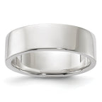 Sterling Silver 6mm Lightweight Flat Size 4 Band