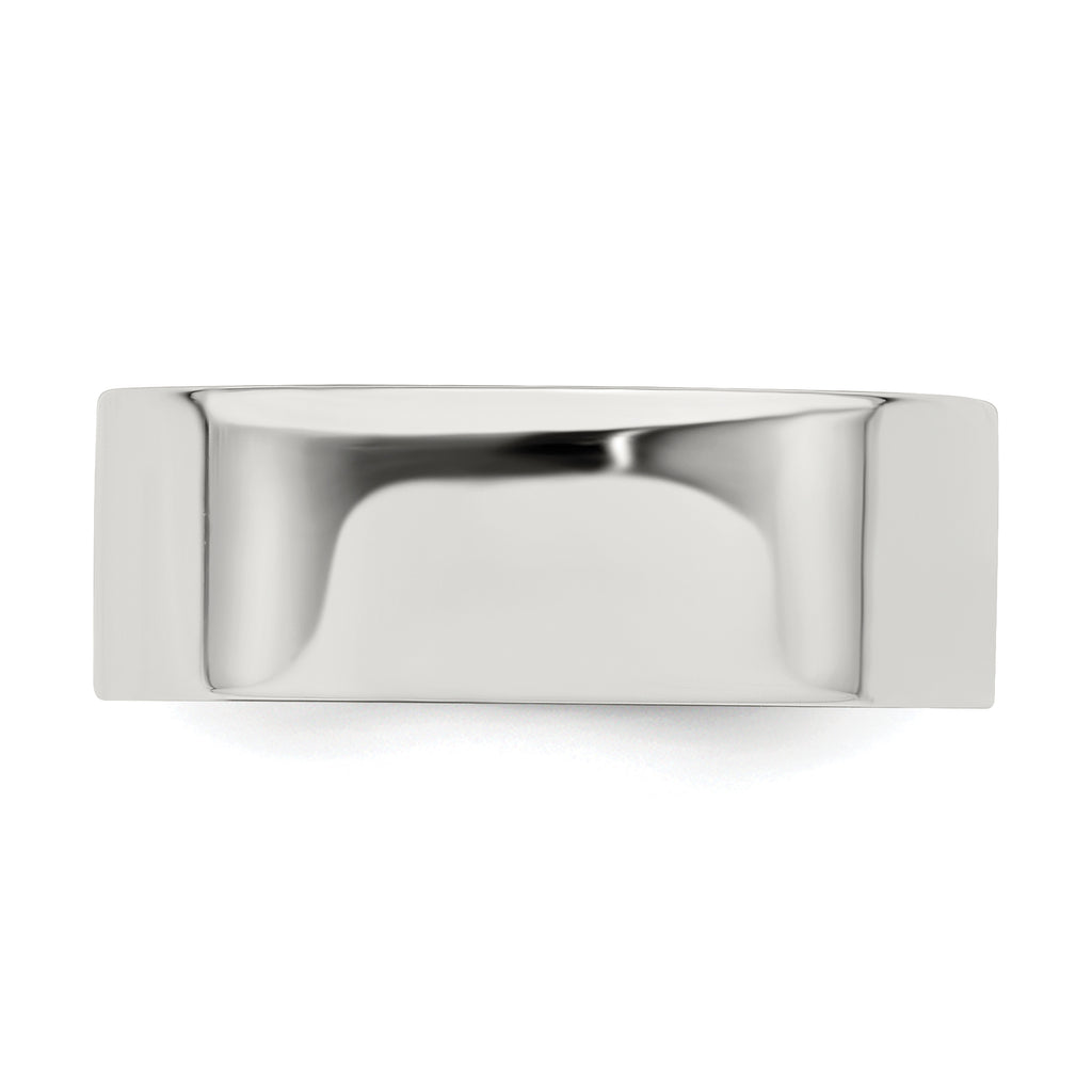 Sterling Silver 7mm Lightweight Flat Size 4 Band