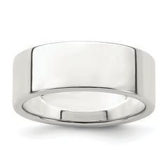 Sterling Silver 7mm Lightweight Flat Size 4 Band