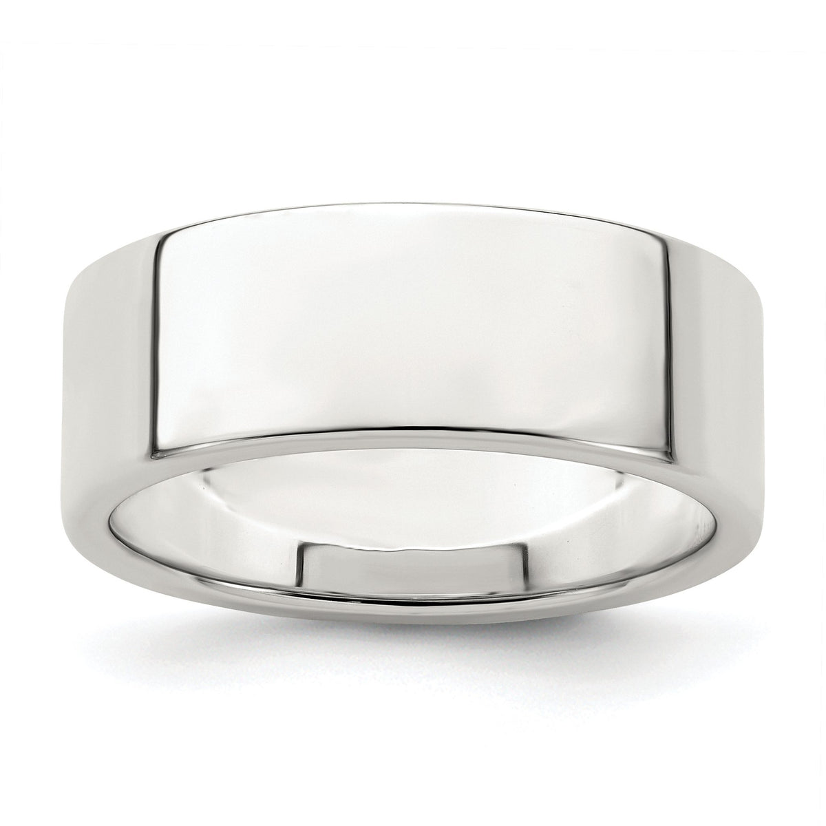 Sterling Silver Flat Wedding Band 7mm - Sophia Jewelers Main image