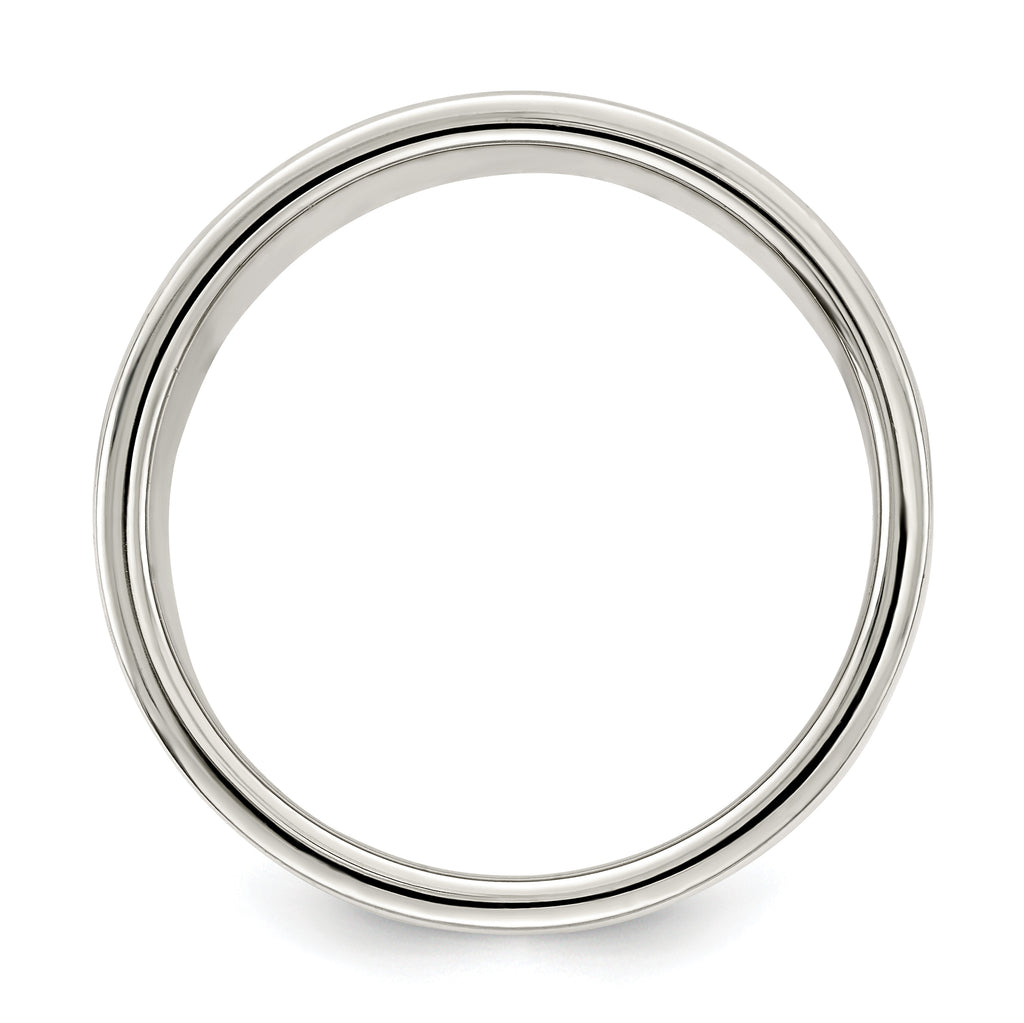 Sterling Silver 8mm Lightweight Flat Size 5 Band