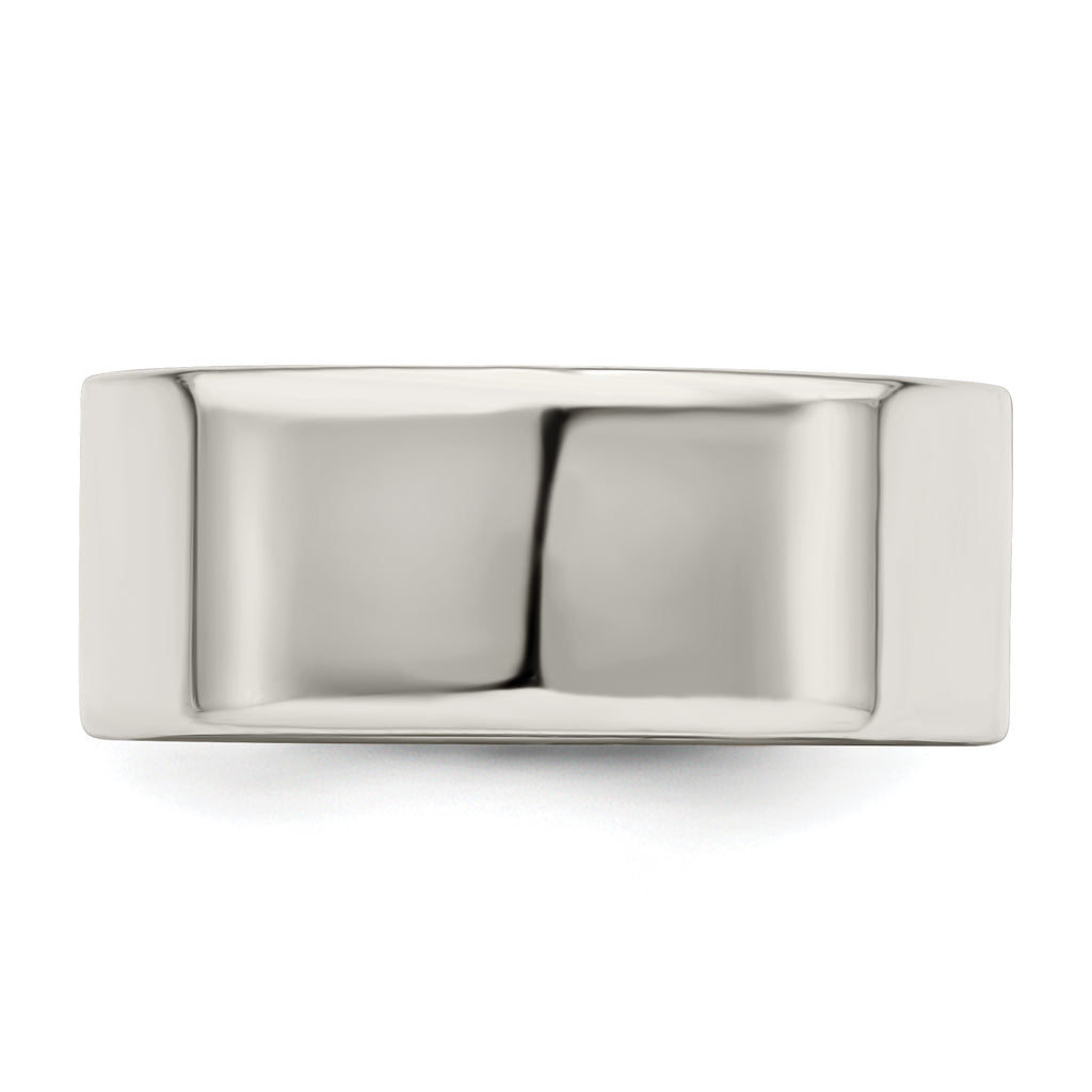 Sterling Silver 8mm Lightweight Flat Size 5 Band