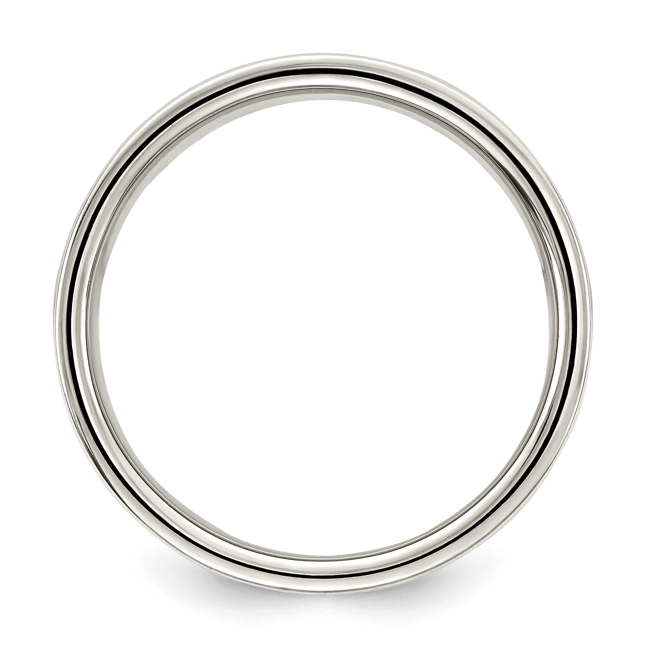 Sterling Silver 9mm Lightweight Flat Size 4 Band