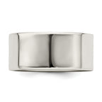 Sterling Silver Flat Wedding Band 9mm