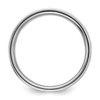 Sterling Silver Rhodium-plated 9mm Flat Size 9 Band
