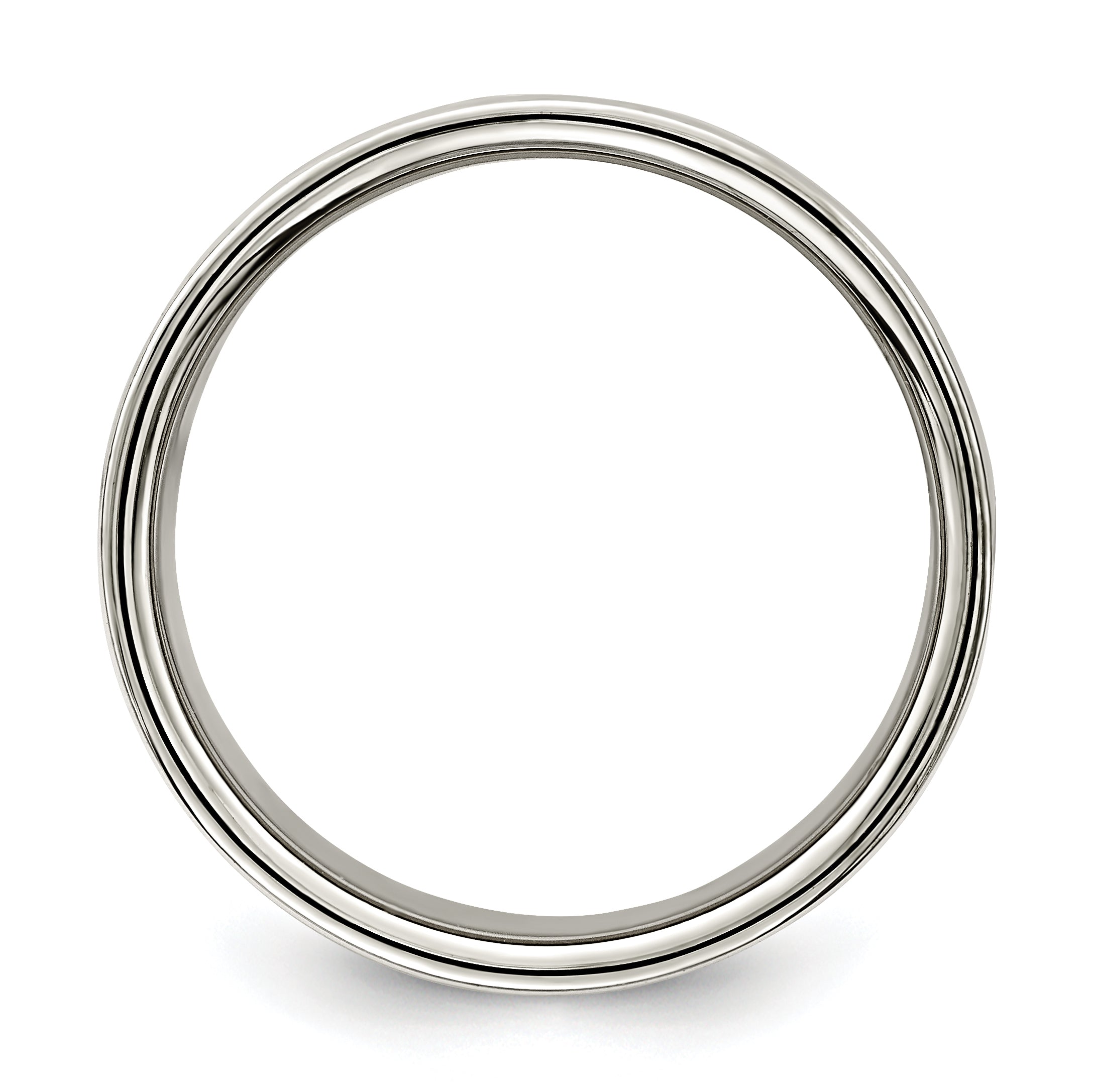 Sterling Silver 10mm Lightweight Flat Size 13.5 Band
