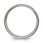 Sterling Silver Flat Wedding Band 10mm
