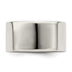 Sterling Silver 10mm Lightweight Flat Size 13.5 Band