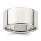 Sterling Silver 10mm Lightweight Flat Size 13 Band