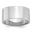 Sterling Silver Rhodium-plated 10mm Flat Size 4 Band