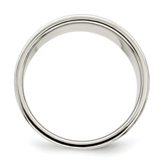 Sterling Silver 12mm Lightweight Flat Size 13.5 Band