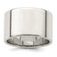 Sterling Silver Flat Wedding Band 12mm