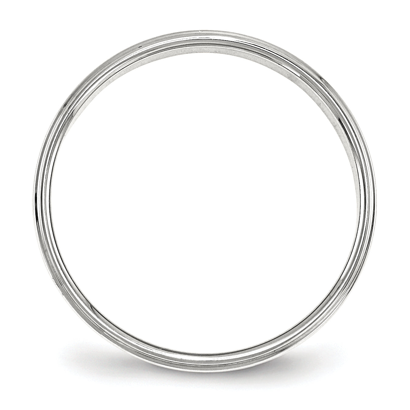 Sterling Silver Flat Wedding Band 4mm Secondary image