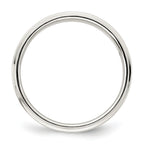 Sterling Silver 5mm Flat with Step Edge Size 5 Band