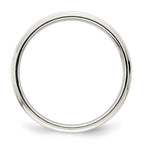Sterling Silver 6mm Flat with Step Edge Size 4 Band