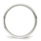 Sterling Silver Flat Wedding Band 7mm