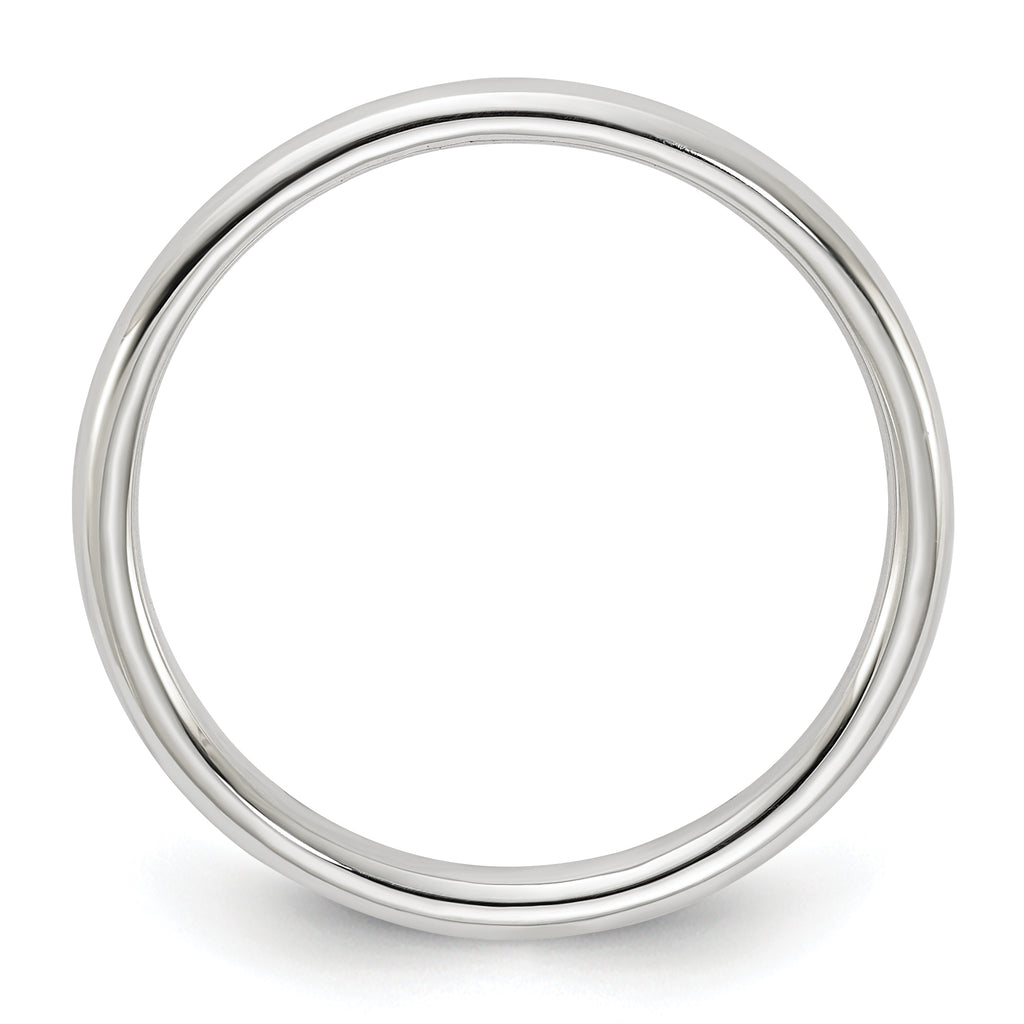 Sterling Silver 2mm Half Round Size 4 Band