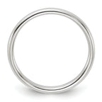 Sterling Silver 2mm Half Round Size 4 Band
