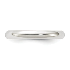Sterling Silver 3mm Half Round Size 13.5 Band