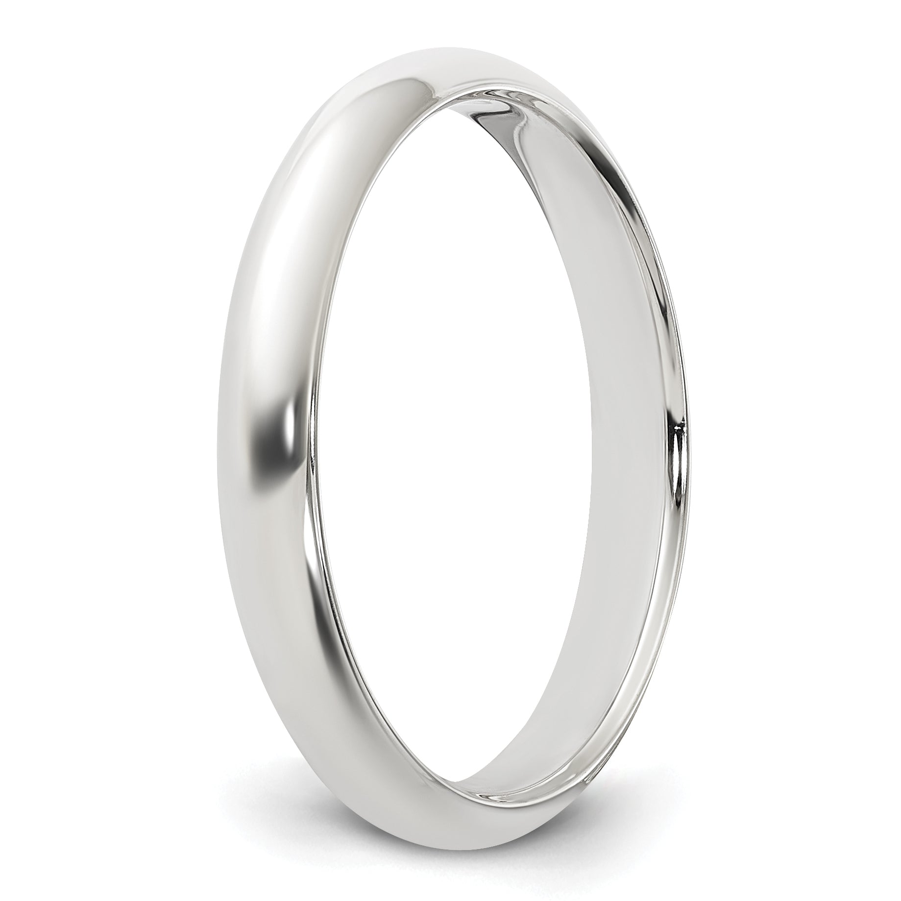 Sterling Silver 3mm Half Round Size 10.5 Band