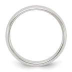 Sterling Silver Half-Round Wedding Band 4mm