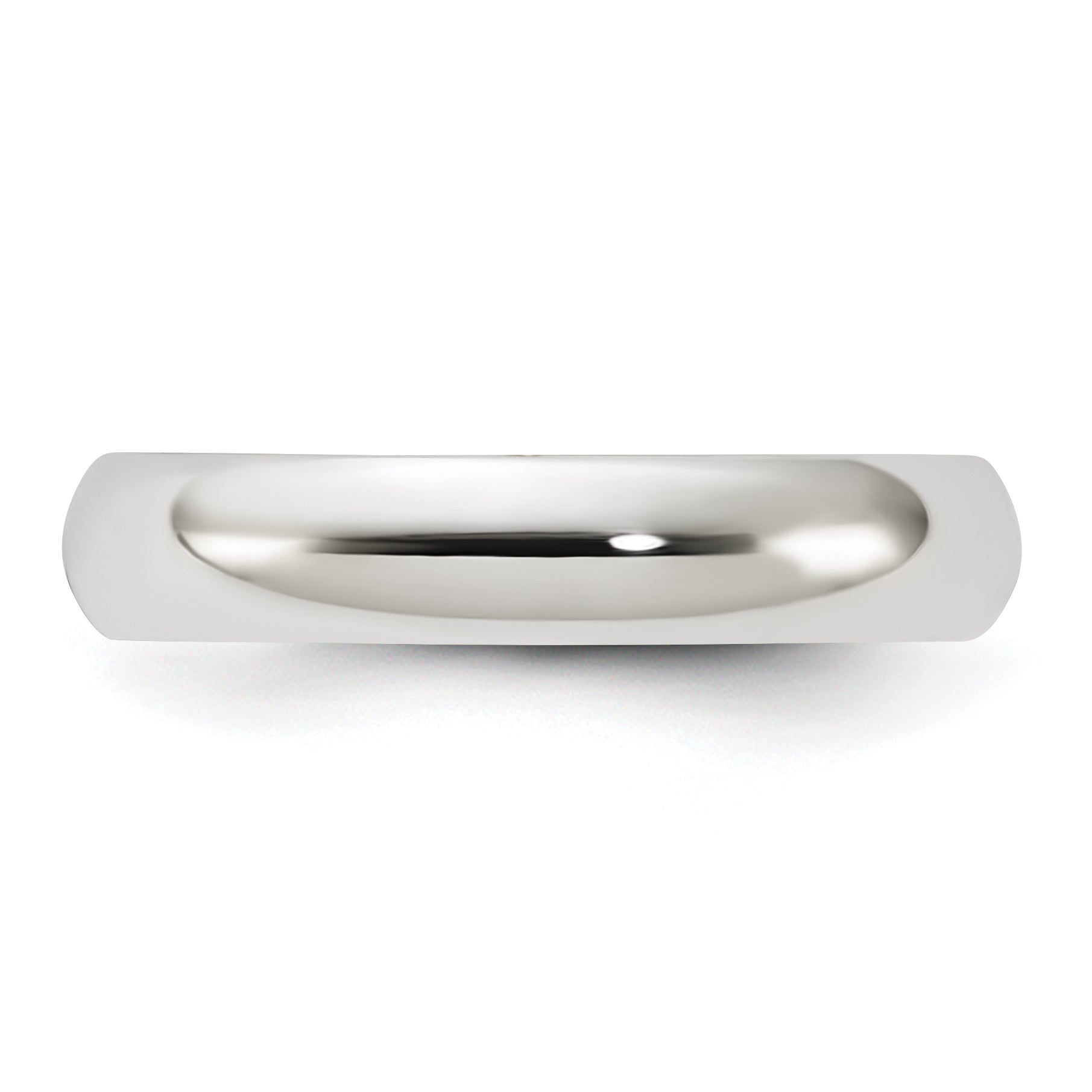 Sterling Silver Half-Round Wedding Band 4mm