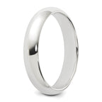Sterling Silver Half-Round Wedding Band 4mm