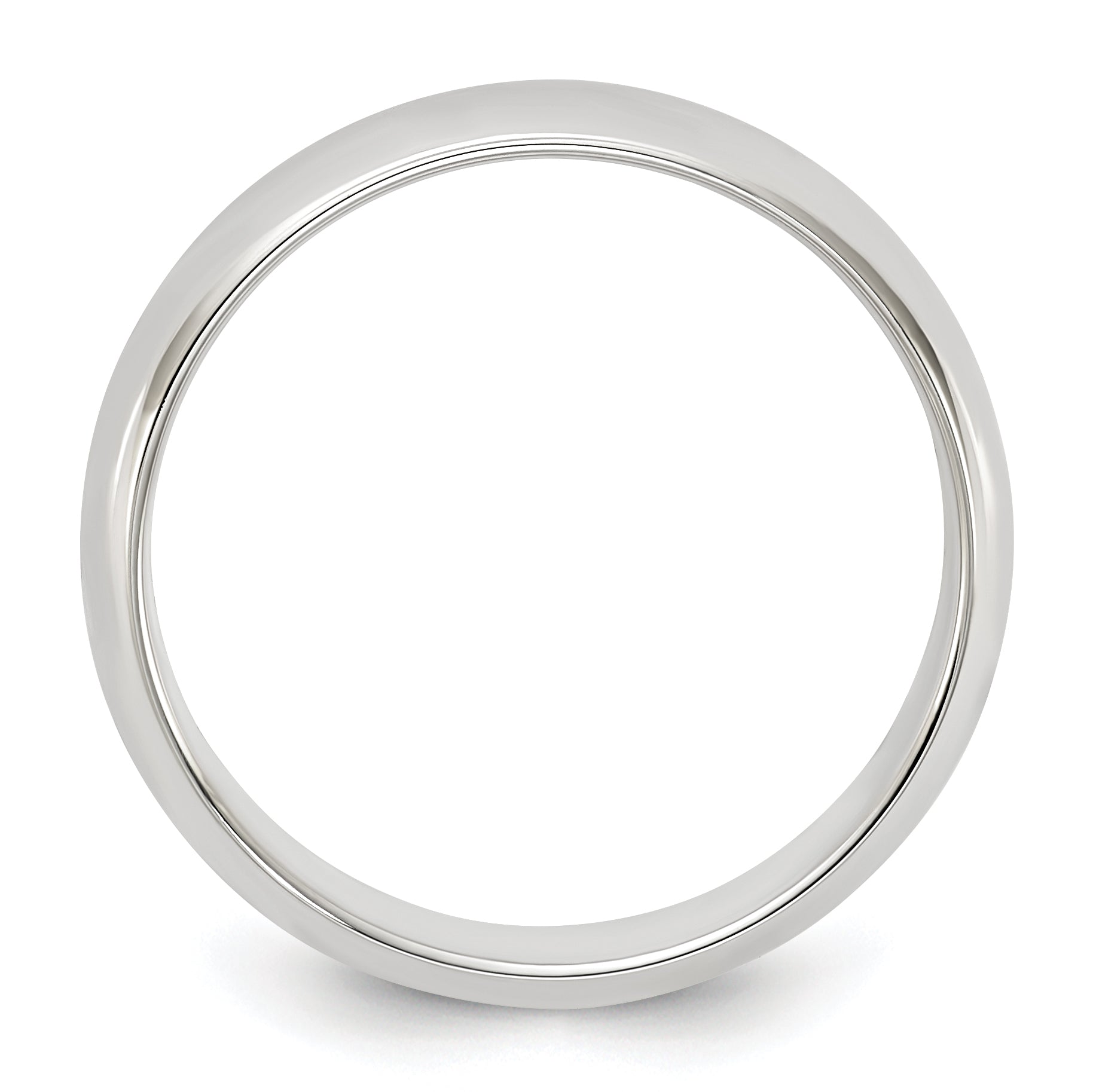Sterling Silver 5mm Half Round Size 5 Band Secondary image