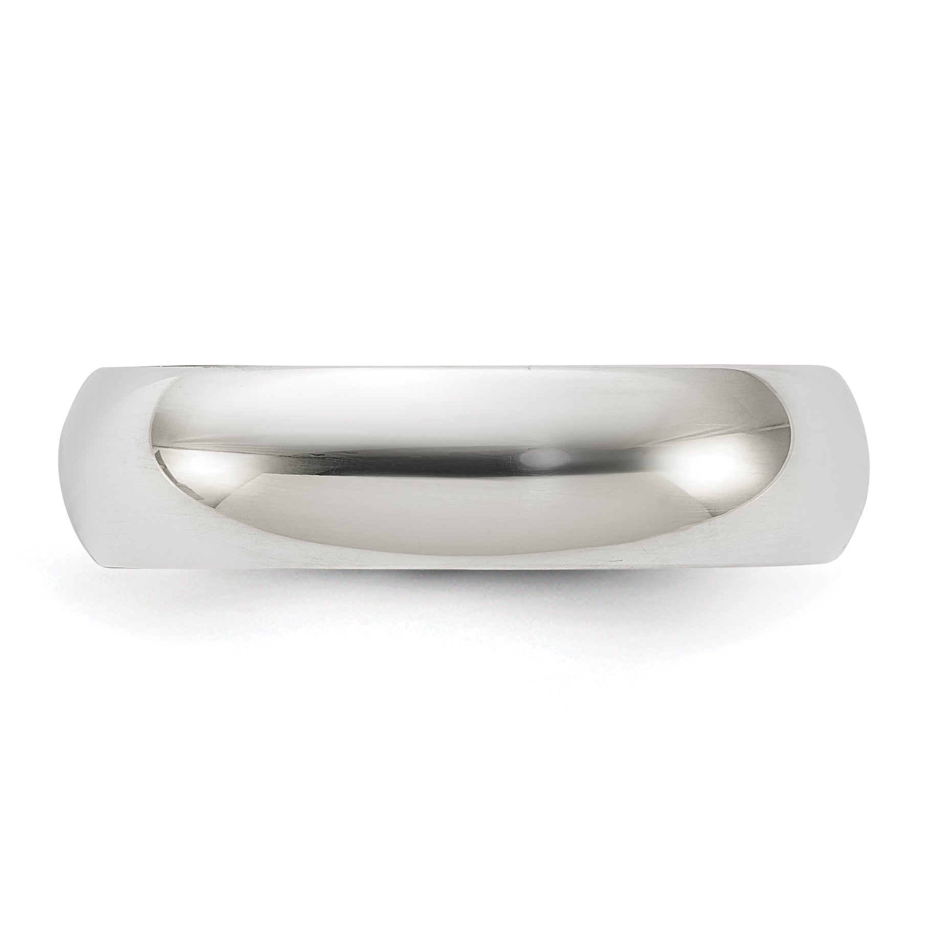 Sterling Silver Half-Round Wedding Band 5mm