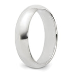 Sterling Silver 5mm Half Round Size 5 Band