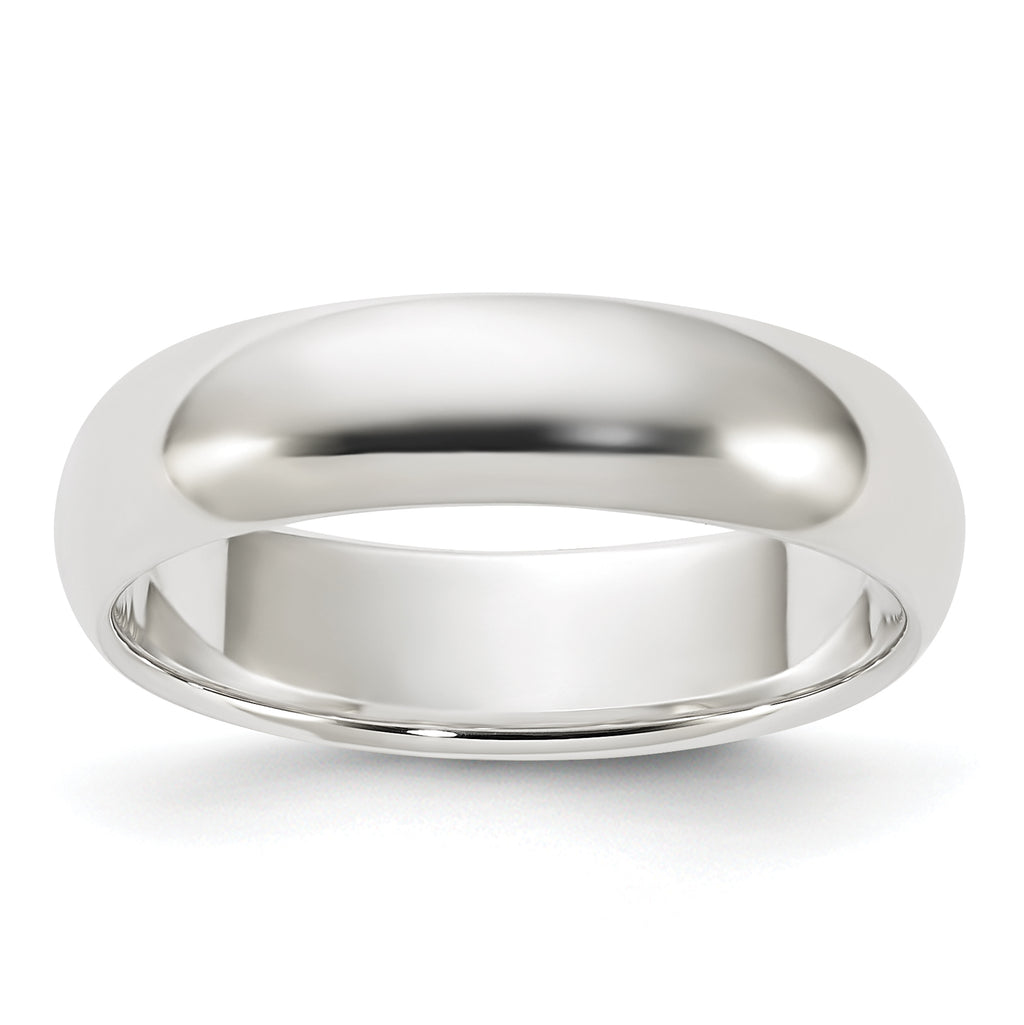 Sterling Silver 5mm Half Round Size 5 Band
