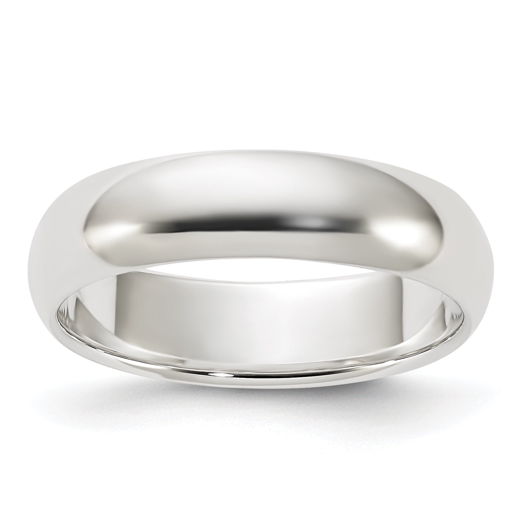 Sterling Silver 5mm Half Round Size 5 Band