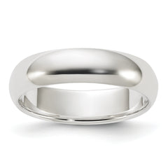 Sterling Silver 5mm Half Round Size 12 Band