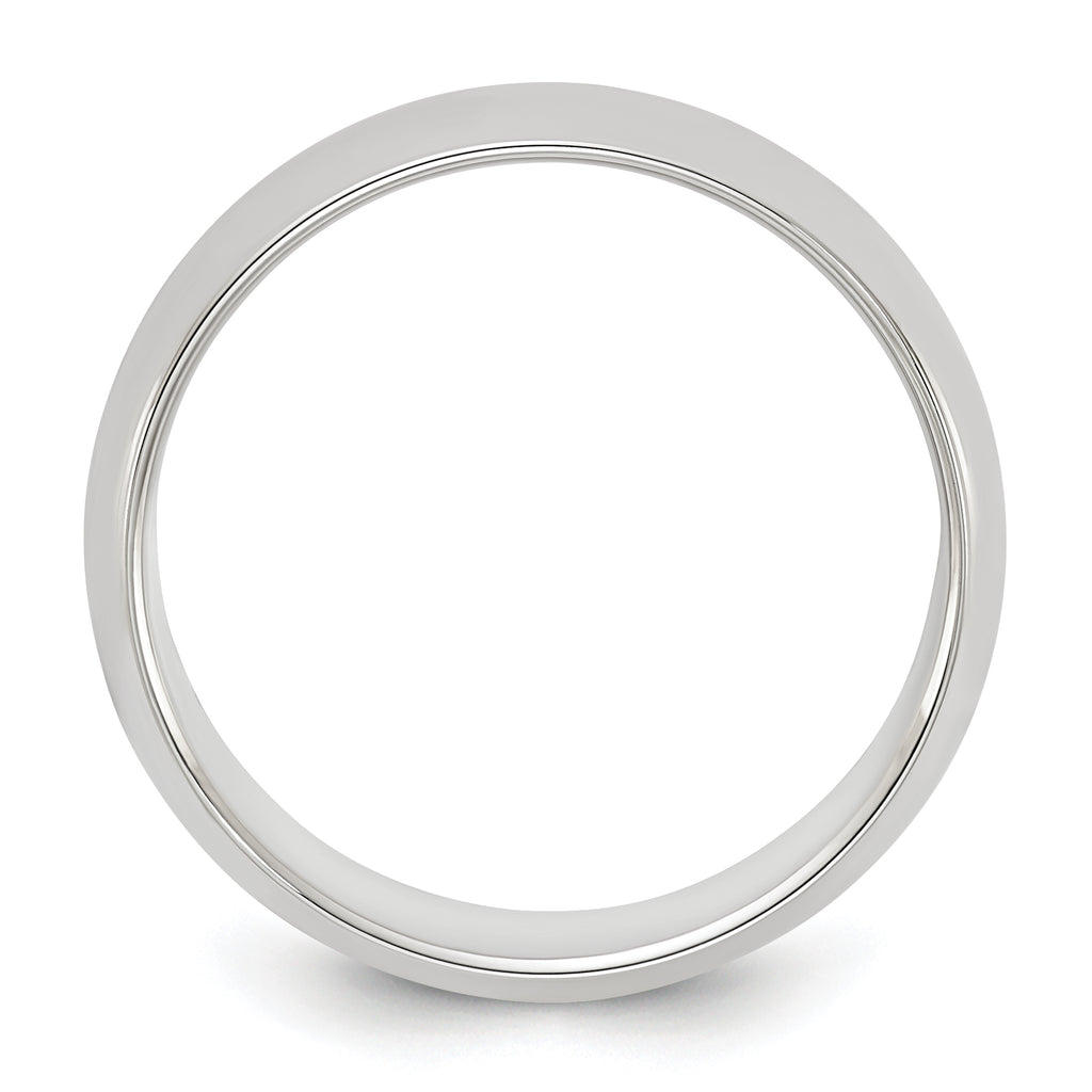 Sterling Silver 6mm Half Round Band