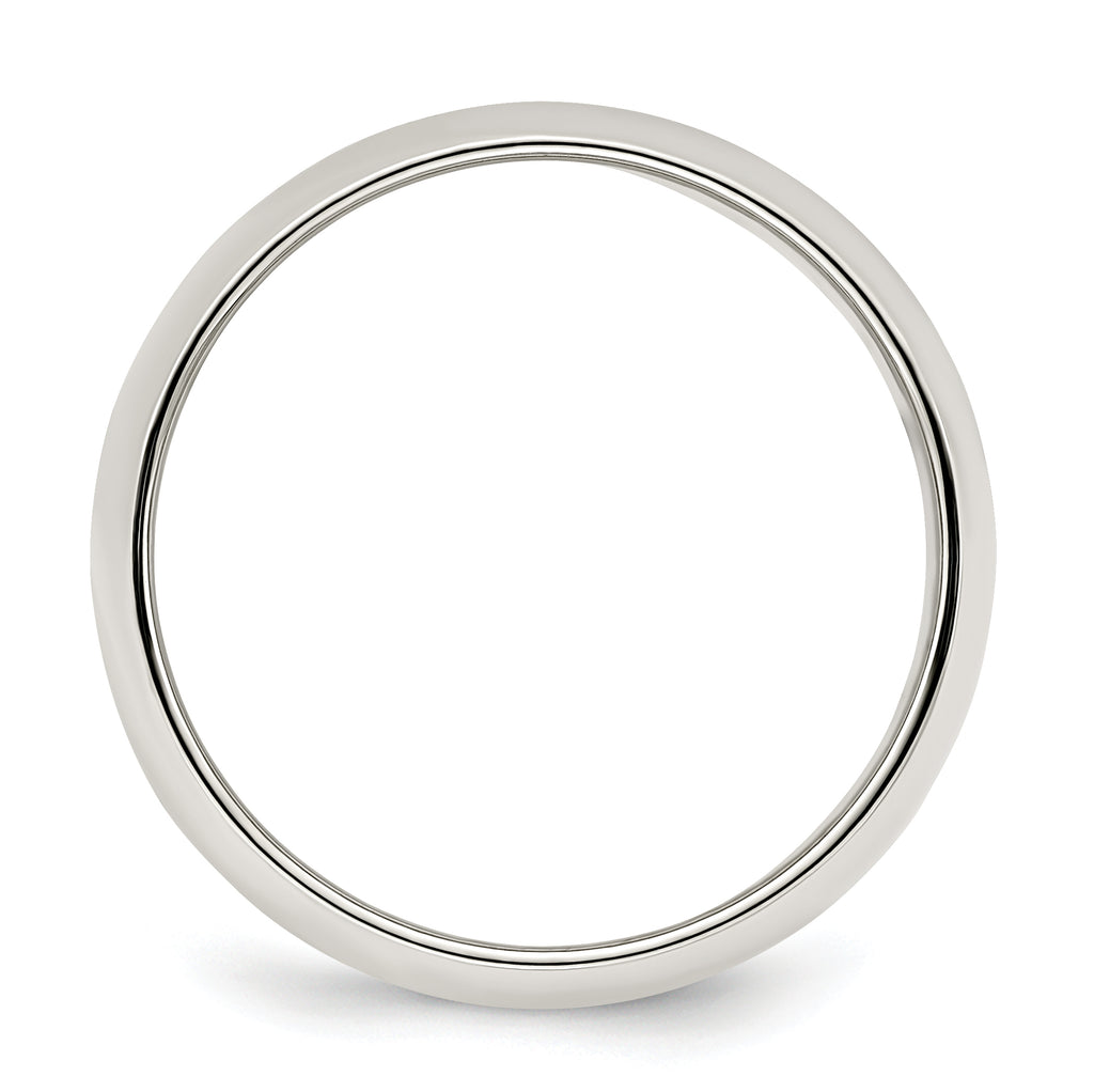 Sterling Silver 7mm Half Round Size 4 Band