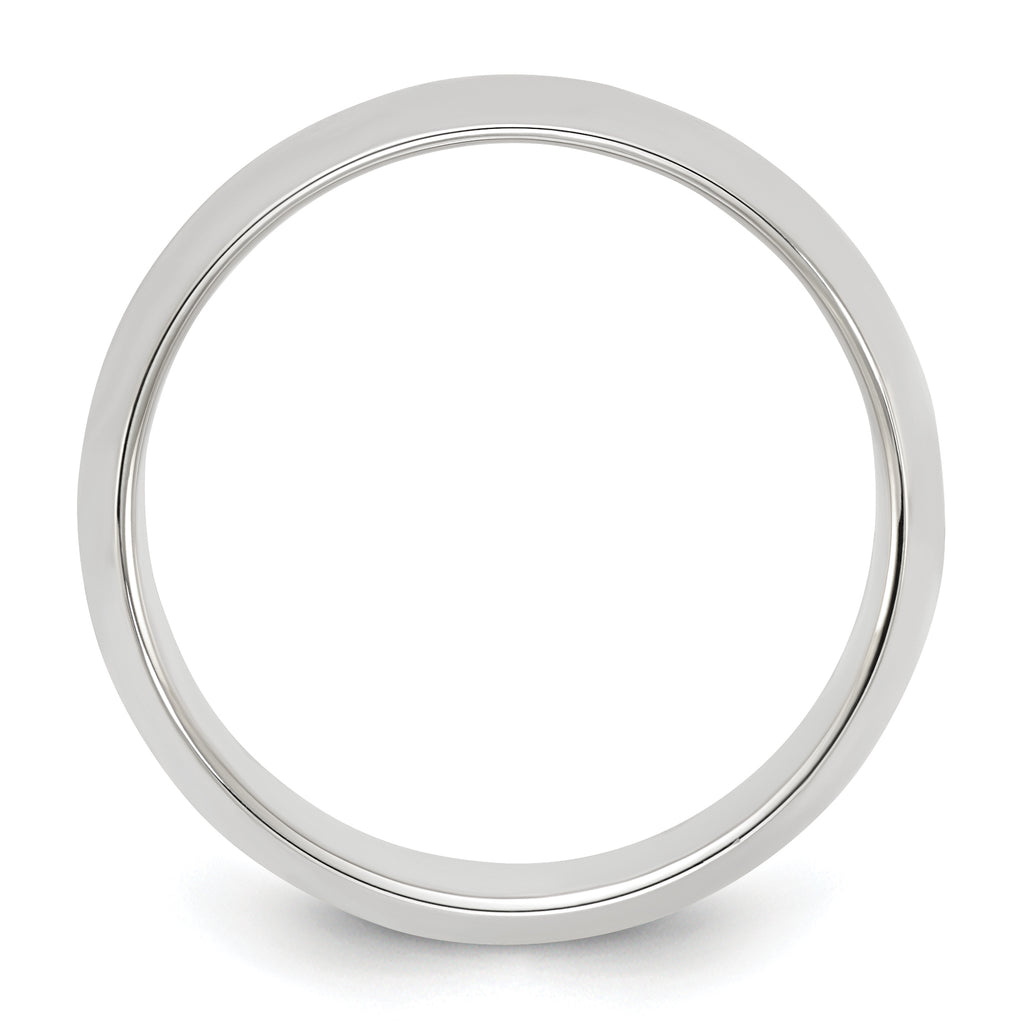 Sterling Silver 8mm Half Round Size 4 Band