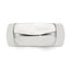 Sterling Silver 8mm Half Round Size 4 Band