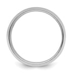 Sterling Silver Rhodium-plated 9mm Half-Round Size 13 Band