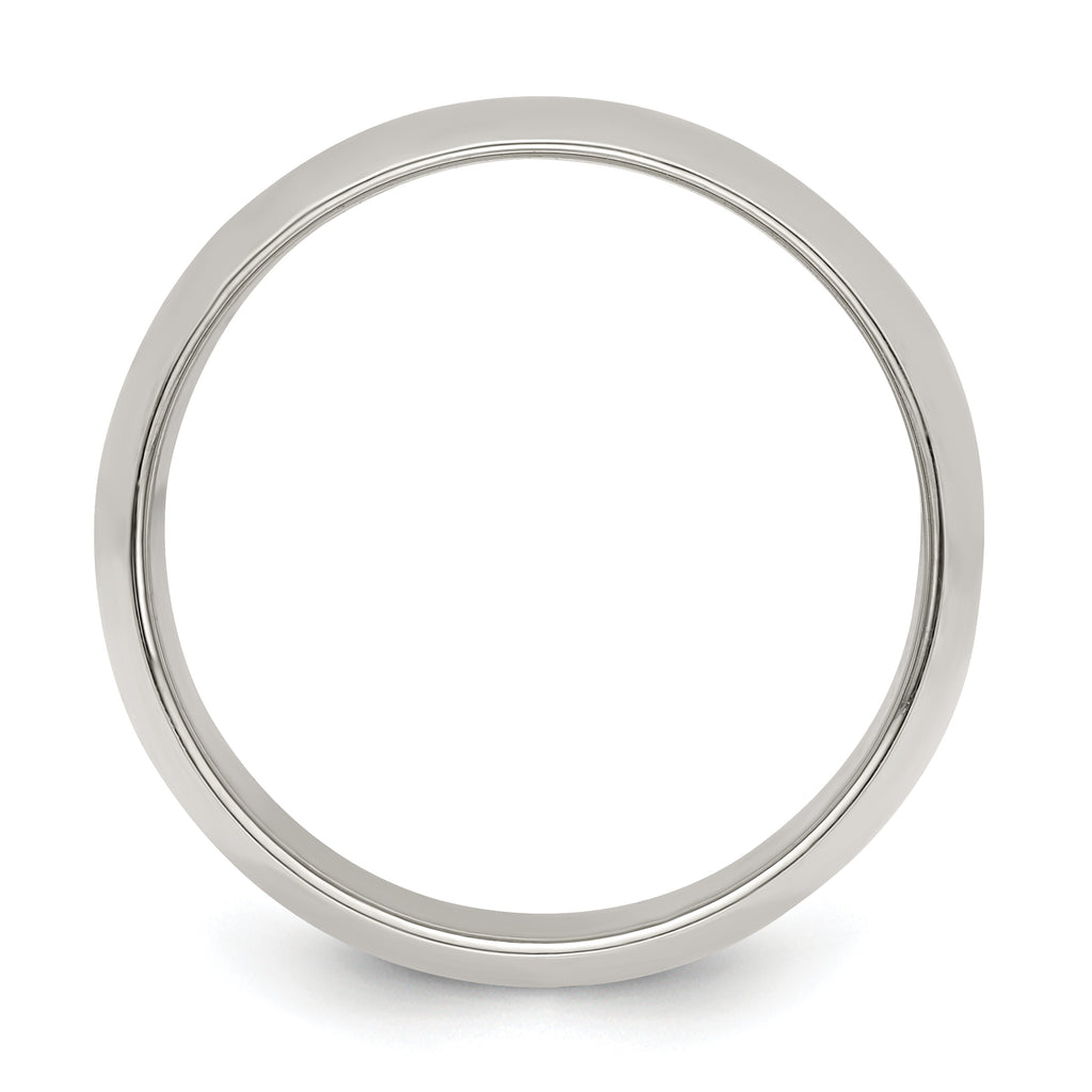 Sterling Silver 10mm Half Round Size 4 Band